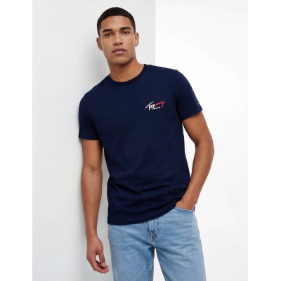Tommy Hilfiger Ανδρική κοντομάνικη μπλούζα DM0DM22538_BLC1G Navy