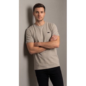 Life Style Butiken Ανδρική κοντομάνικη μπλούζα Πικέ LS12431096 Γκρι
