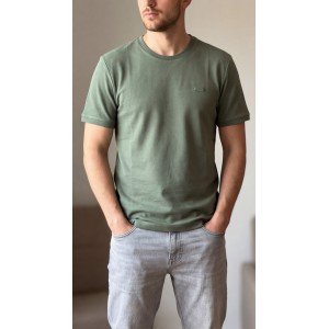 Life Style Butiken Ανδρική κοντομάνικη μπλούζα Πικέ LS12431096 Μέντα