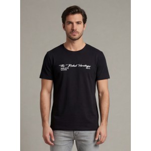 Life Style Butiken Ανδρική κοντομάνικη μπλούζα LS12631004 Black