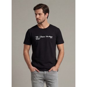 Life Style Butiken Ανδρική κοντομάνικη μπλούζα LS12631004 Black