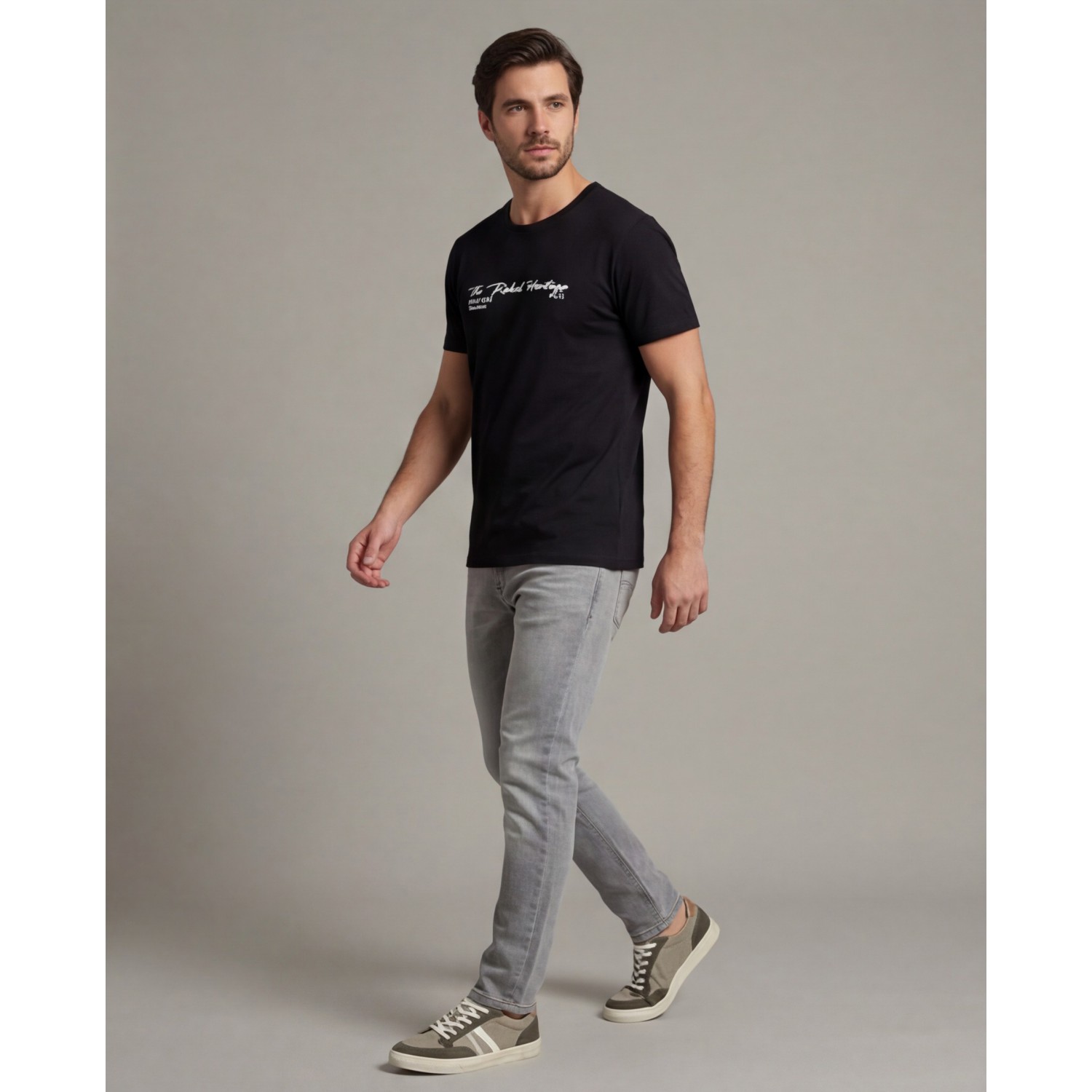 Life Style Butiken Ανδρική κοντομάνικη μπλούζα LS12631004 Black