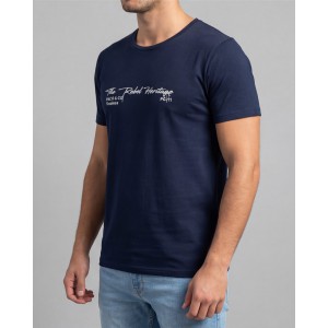 Life Style Butiken Ανδρική κοντομάνικη μπλούζα LS12631004 Navy