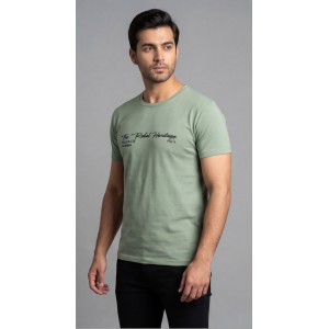 Life Style Butiken Ανδρική κοντομάνικη μπλούζα LS12631004 Μέντα