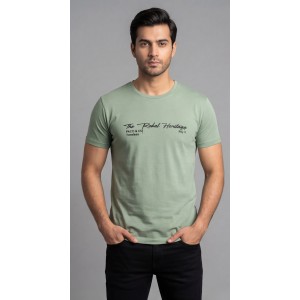 Life Style Butiken Ανδρική κοντομάνικη μπλούζα LS12631004 Μέντα