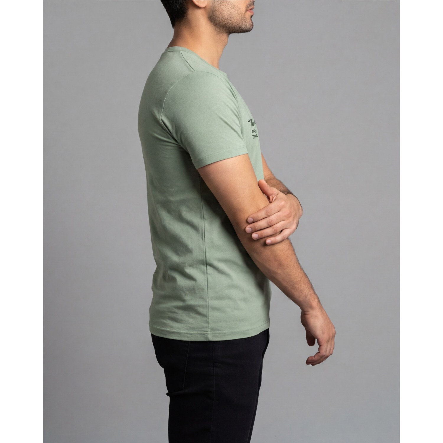 Life Style Butiken Ανδρική κοντομάνικη μπλούζα LS12631004 Μέντα