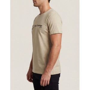 Life Style Butiken Ανδρική κοντομάνικη μπλούζα LS12631004 Μπεζ