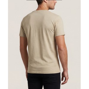 Life Style Butiken Ανδρική κοντομάνικη μπλούζα LS12631004 Μπεζ