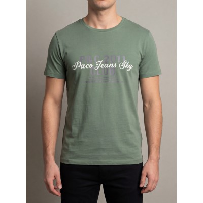 Life Style Butiken Ανδρική κοντομάνικη μπλούζα LS12631006 Μέντα