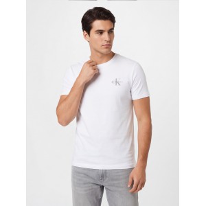 CALVIN KLEIN Ανδρική Κοντομάνικη Μπλούζα LV04RF278G_BIYAF Λευκό