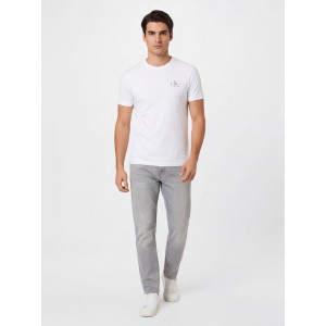 CALVIN KLEIN Ανδρική Κοντομάνικη Μπλούζα LV04RF278G_BIYAF Λευκό