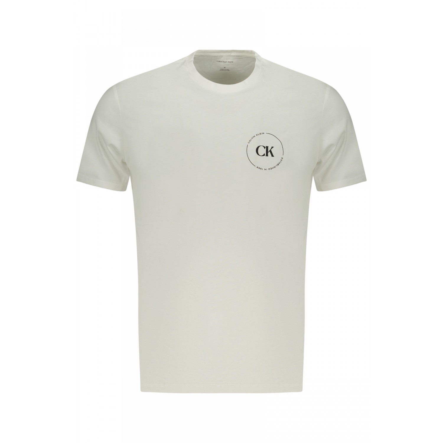 CALVIN KLEIN Ανδρική Κοντομάνικη Μπλούζα LV04RF801G_BIYAF Λευκό