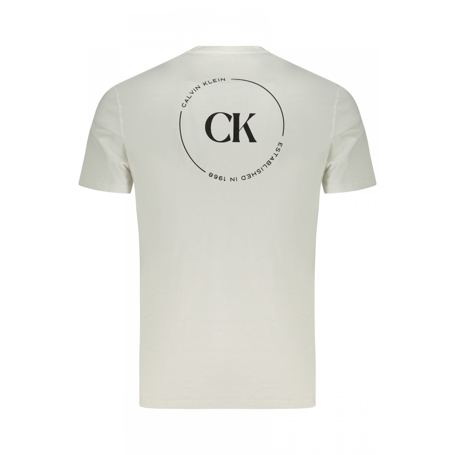 CALVIN KLEIN Ανδρική Κοντομάνικη Μπλούζα LV04RF801G_BIYAF Λευκό