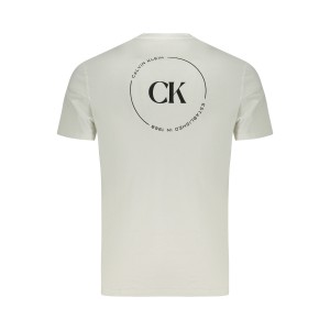 CALVIN KLEIN Ανδρική Κοντομάνικη Μπλούζα LV04RF801G_BIYAF Λευκό