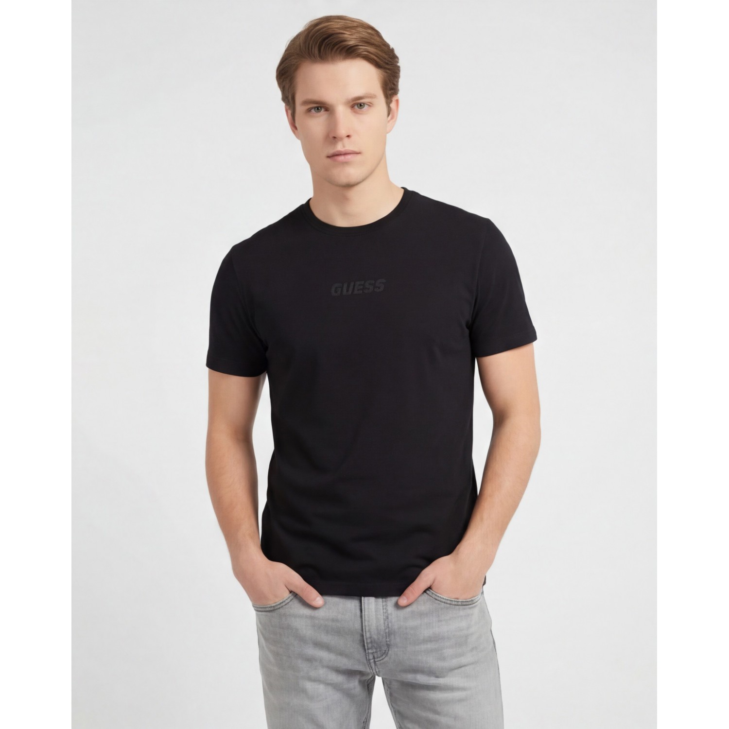 Guess Jeans Ανδρική κοντομάνικη μπλούζα Z6GI06K2847_NEJBLK