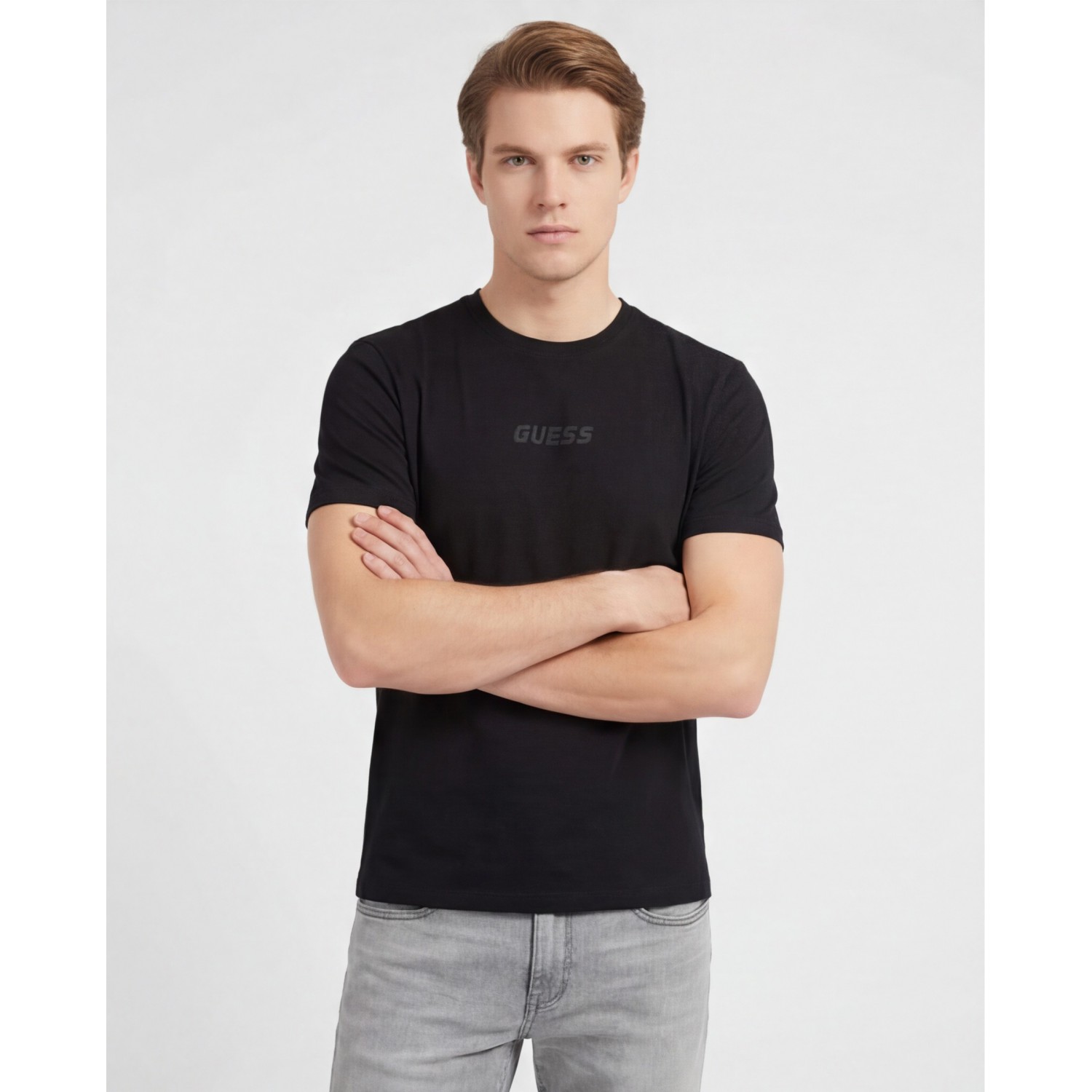 Guess Jeans Ανδρική κοντομάνικη μπλούζα Z6GI06K2847_NEJBLK