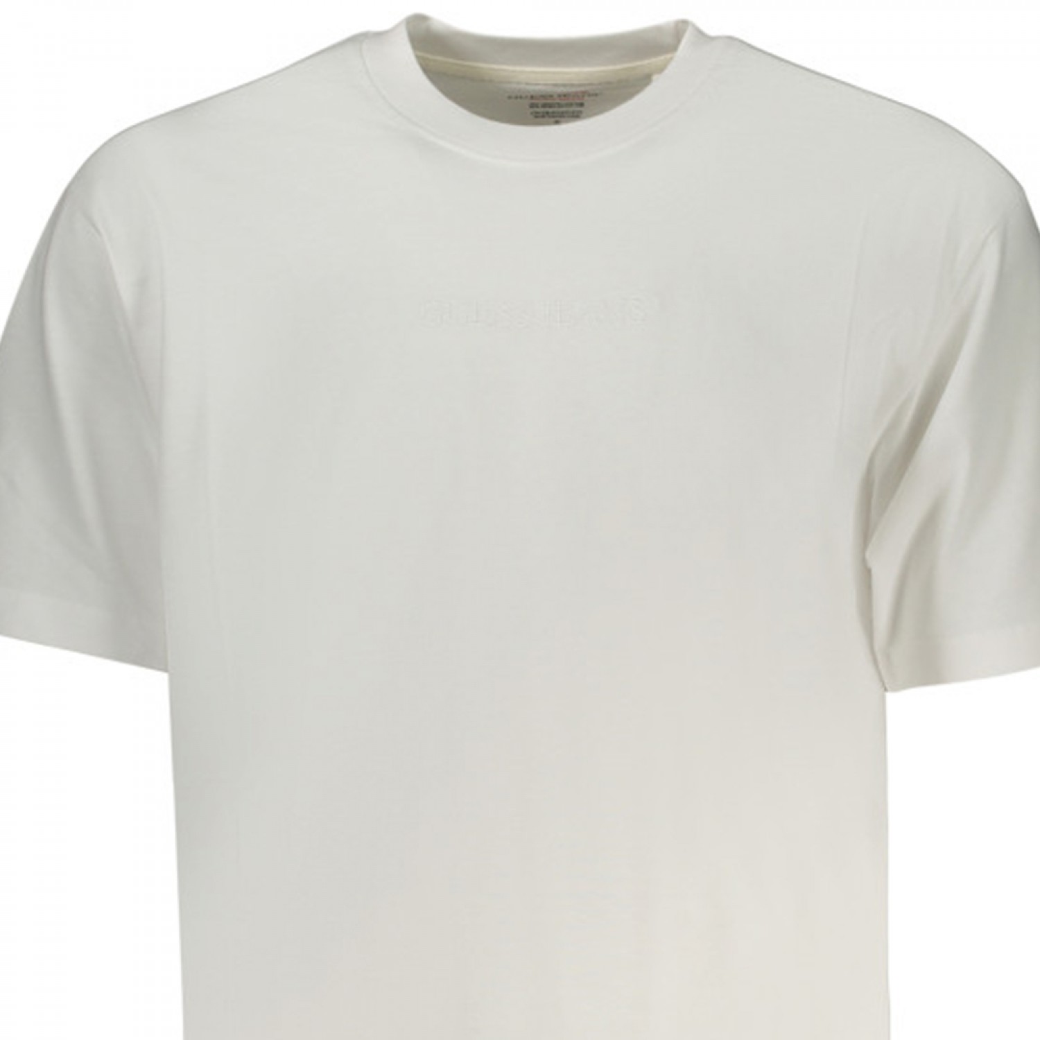 Guess Jeans Ανδρική κοντομάνικη μπλούζα M4YI44K8FQ4_BIG01 Λευκό