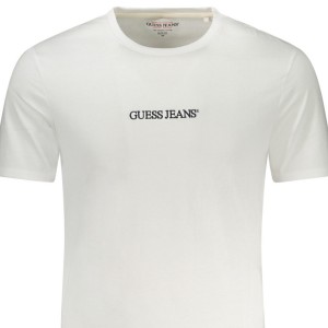 Guess Jeans Ανδρική κοντομάνικη μπλούζα M4YI52K8HM0_BIG011 Λευκό