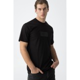 Life Style Butiken Ανδρική κοντομάνικη μπλούζα LS110060041_000 Black 2