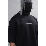 Life Style Butiken Ανδρική κοντομάνικη μπλούζα oversized LS110016 Black 5