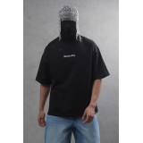 Life Style Butiken Ανδρική κοντομάνικη μπλούζα oversized LS110016 Black 1