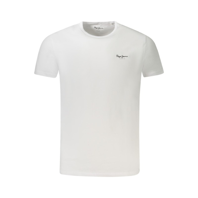 PEPE JEANS Ανδρική κοντομάνικη μπλούζα PM508212ORIGINALBASIC3_BI800 Λευκό Ανδρικά