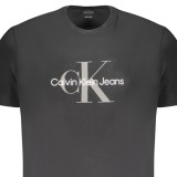 CALVIN KLEIN Ανδρική Κοντομάνικη Μπλούζα LV040EM286_NEUB1 Black 3