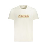 CALVIN KLEIN Ανδρική Κοντομάνικη Μπλούζα J30J327472_BIYAS Off White 1