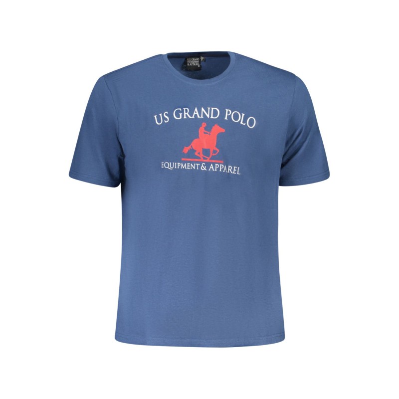 U.S Grand Polo equipment & apparel Ανδρική κοντομάνικη μπλούζα AU02645_BL2JEANS Blue