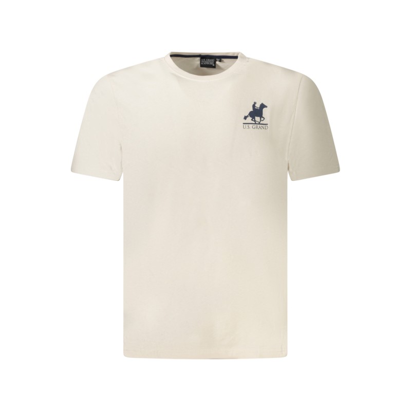 U.S Grand Polo equipment & apparel Ανδρική κοντομάνικη μπλούζα AU02647_BE17SABBI Εκρού