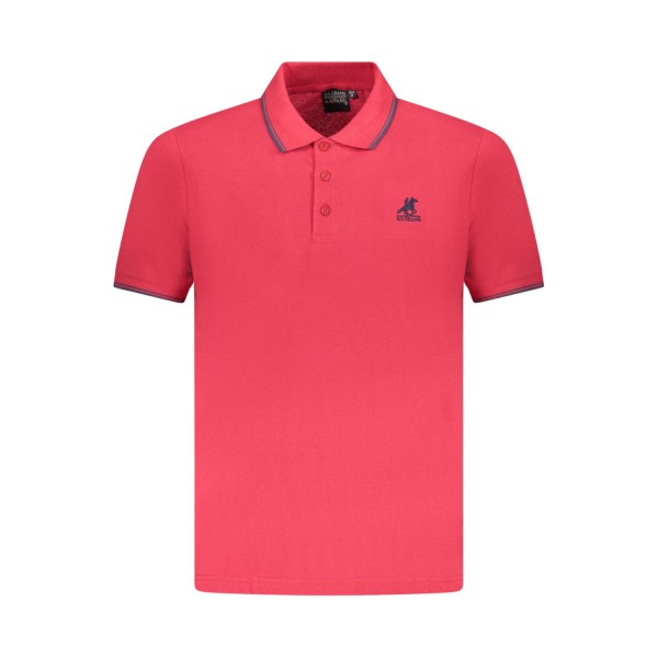 U.S Grand Polo equipment & apparel Ανδρική κοντομάνικη μπλούζα με γιακά AU02659_RO8ROSSO
