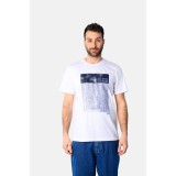Life Style Butiken Ανδρική κοντομάνικη μπλούζα LS12531042 Λευκό 1