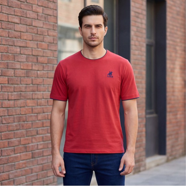 U.S Grand Polo equipment & apparel Ανδρική Κοντομάνικη Μπλούζα AU02644_RO8ROSSO