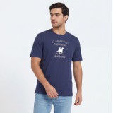 U.S Grand Polo equipment & apparel Ανδρική κοντομάνικη μπλούζα AU02649_BL1NAVY 2