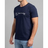 Life Style Butiken Ανδρική κοντομάνικη μπλούζα LS12631004 Navy 2