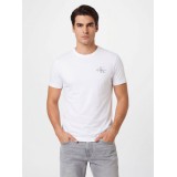 CALVIN KLEIN Ανδρική Κοντομάνικη Μπλούζα LV04RF278G_BIYAF Λευκό 1