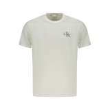 CALVIN KLEIN Ανδρική Κοντομάνικη Μπλούζα LV04RF278G_BIYAF Λευκό 5