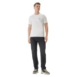 CALVIN KLEIN Ανδρική Κοντομάνικη Μπλούζα LV04RF801G_BIYAF Λευκό 4