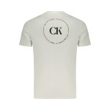 CALVIN KLEIN Ανδρική Κοντομάνικη Μπλούζα LV04RF801G_BIYAF Λευκό 6