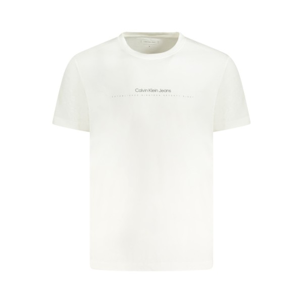 CALVIN KLEIN Ανδρική Κοντομάνικη Μπλούζα J30J327075_BIYAF Λευκό