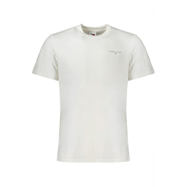 TOMMY HILFIGER Ανδρική κοντομάνικη μπλούζα DM0DM18555_BIYBR Λευκό