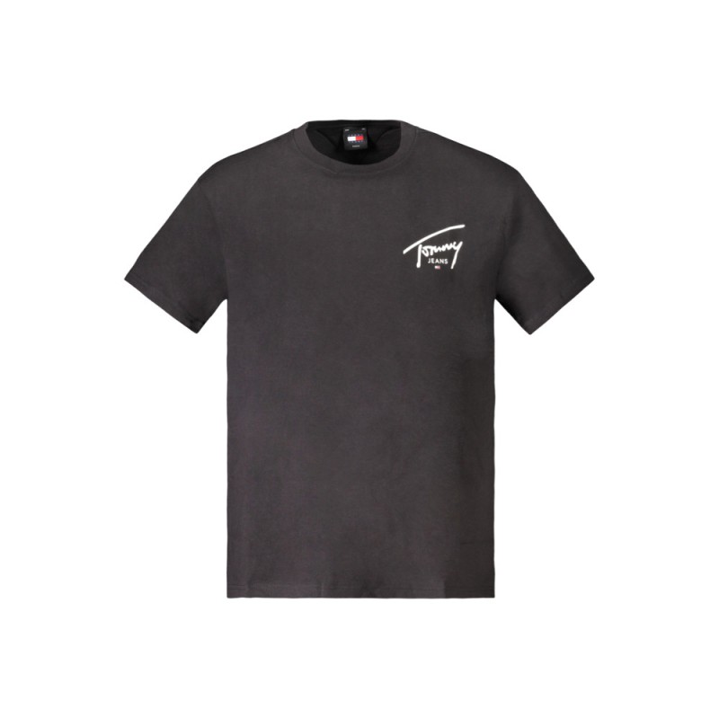 TOMMY HILFIGER Ανδρική κοντομάνικη μπλούζα DM0DM18536_NEBDS Black Ανδρικά