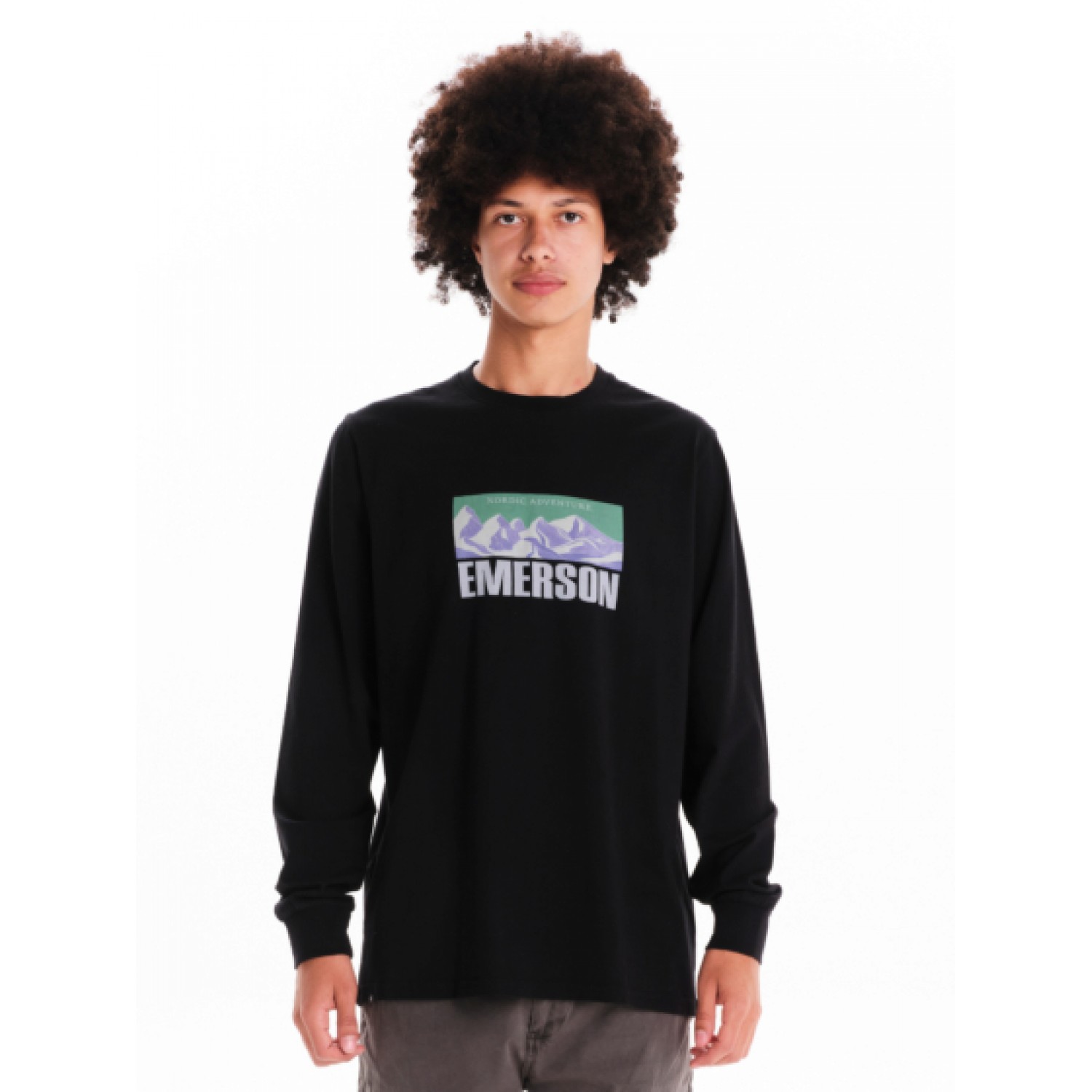 EMERSON ΑΝΔΡΙΚΗ ΜΑΚΡΥΜΑΝΙΚΗ ΜΠΛΟΥΖΑ 242.EM31.36 Black