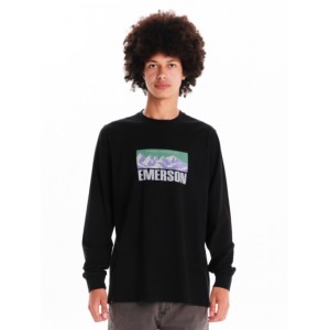 EMERSON ΑΝΔΡΙΚΗ ΜΑΚΡΥΜΑΝΙΚΗ ΜΠΛΟΥΖΑ 242.EM31.36 Black