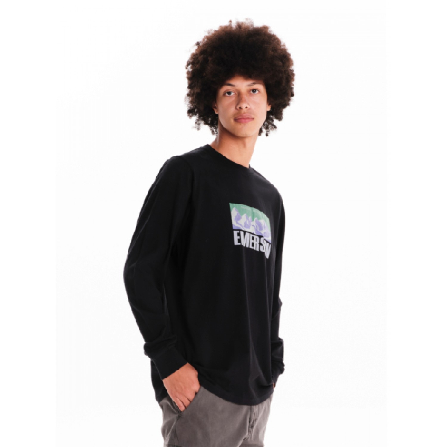 EMERSON ΑΝΔΡΙΚΗ ΜΑΚΡΥΜΑΝΙΚΗ ΜΠΛΟΥΖΑ 242.EM31.36 Black