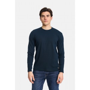 Life Style Butiken Ανδρική μακρυμάνικη μπλούζα LS12481088 Navy
