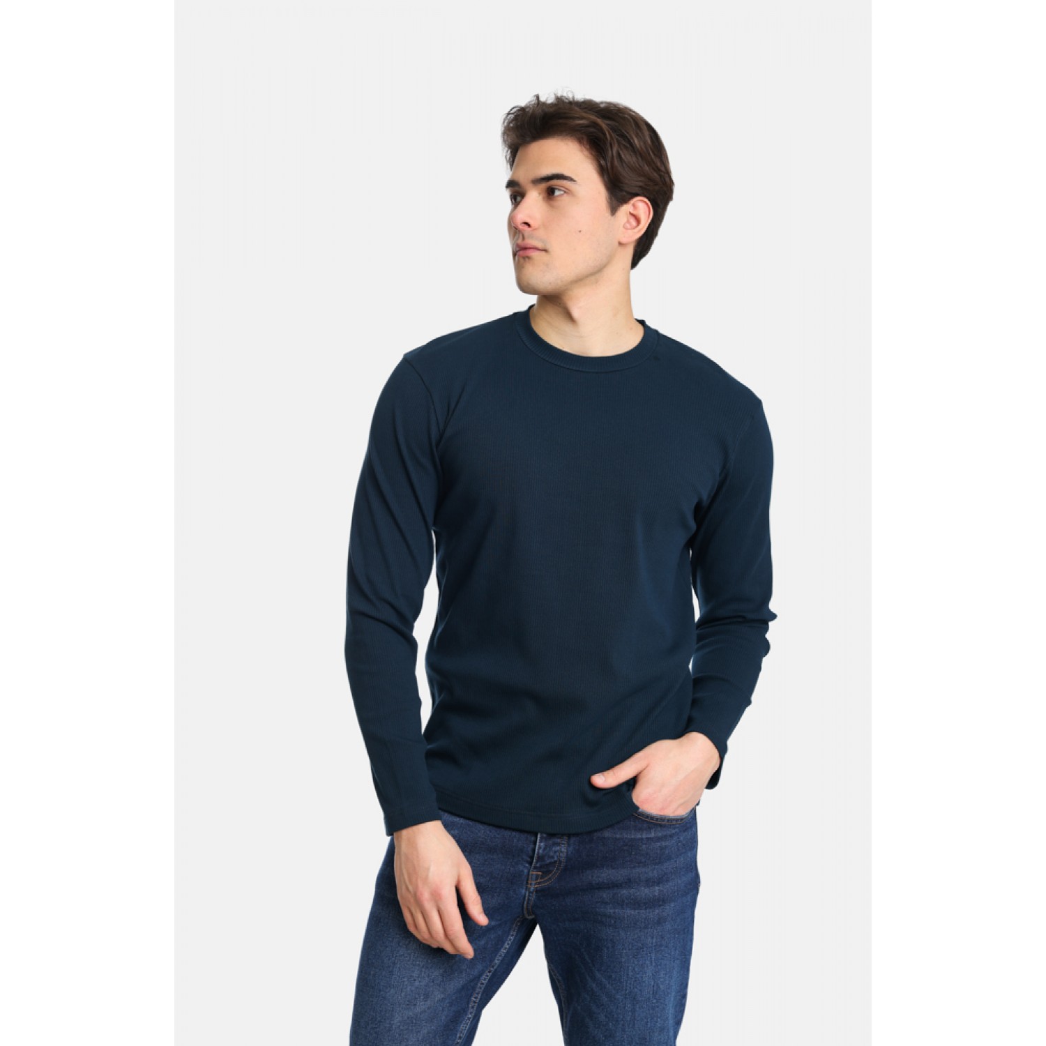 Life Style Butiken Ανδρική μακρυμάνικη μπλούζα LS12481088 Navy