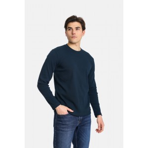 Life Style Butiken Ανδρική μακρυμάνικη μπλούζα LS12481088 Navy
