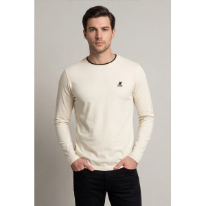 U.S Grand Polo equipment & apparel Ανδρική μακρυμάνικη μπλούζα AU02843ABNER_BEA0952 ΜΠΕΖ