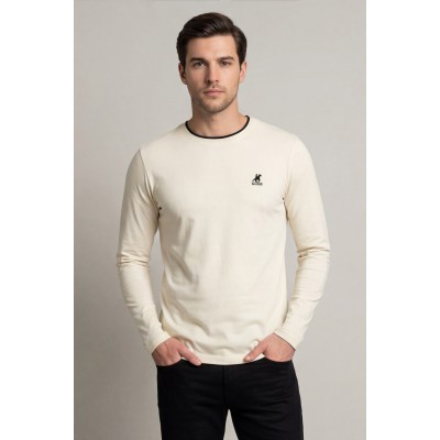 U.S Grand Polo equipment & apparel Ανδρική μακρυμάνικη μπλούζα AU02843ABNER_BEA0952 ΜΠΕΖ